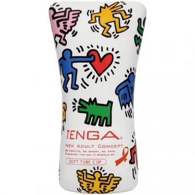 Мастурбатор TENGA Keith Haring Soft Case CUP (белый) 