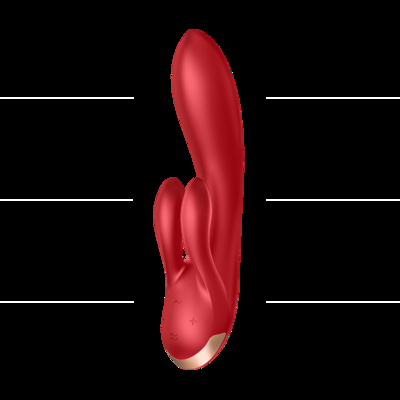 Вибромассажер Satisfyer Double Flex Connect App (Red) (красный) 