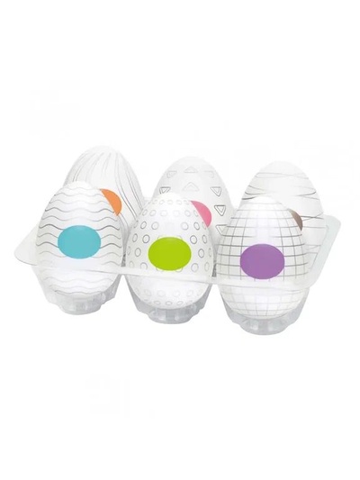 Набор db Toys Стимулятор яйцо мужское цветные 6 шт. (разноцветный) 
