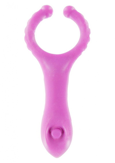Эрекционное виброкольцо Toy Joy Clit-Stim C-Ring розовое 3 см 10_toyjoy- 3006010237 (розовый) 