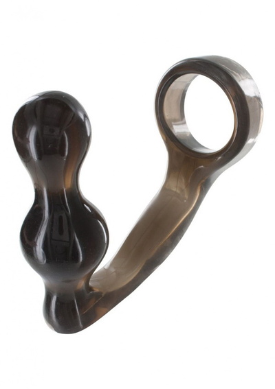Анальная пробка мужская с кольцом, TOY JOY, серый 11.5 см toyjoy-3006010198 