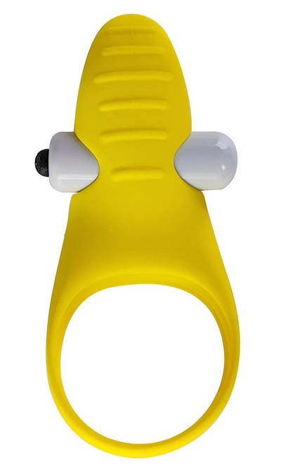 Эрекционное виброкольцо Devi 3,3 см Banana Ring (желтый) 