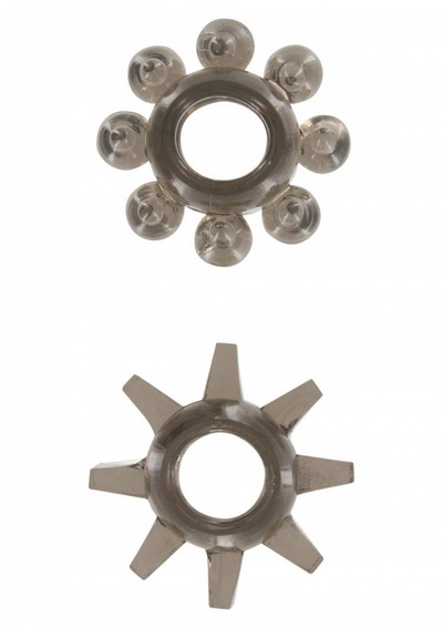 Эрекционные кольца Toy Joy Power Stretchy 4 см (серый) 