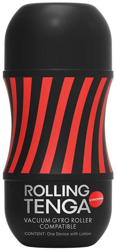 Мастурбатор Tenga Rolling Gyro Roller Cup Strong 15 см (красный; черный) 