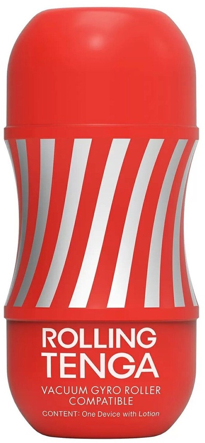 Мастурбатор Tenga Rolling Gyro Roller Cup 15 см (белый; красный) 