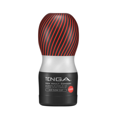 Мастурбатор Tenga Air Flow Cup Strong 15 см (красный; черный) 
