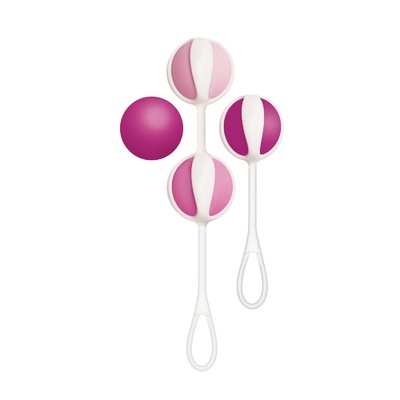 Шарики для тренировки интимных мышц Gvibe Geisha Balls Mini 2,2 см 4 шт Geisha balls Mini Raspberry (розовый) 