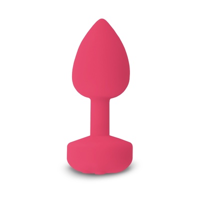 Анальная пробка с вибрацией Gvibe розовый 8 см Gplug S Neon Rose 