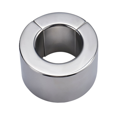 Эрекционное кольцо Nlonely из стали на магнитах 40 мм (серебристый) 