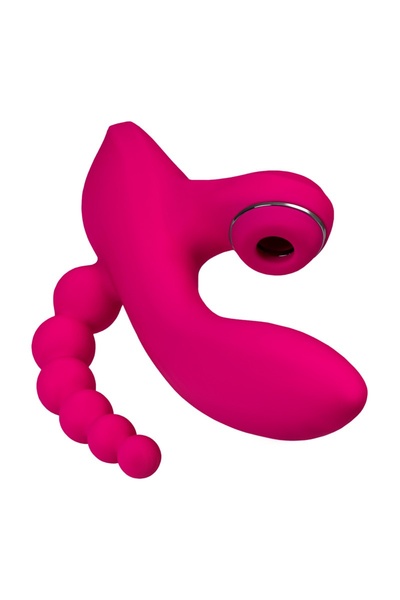 Вакуумно-волновой стимулятор Toyfa Dolphy с вибрацией, розовый, 21см 