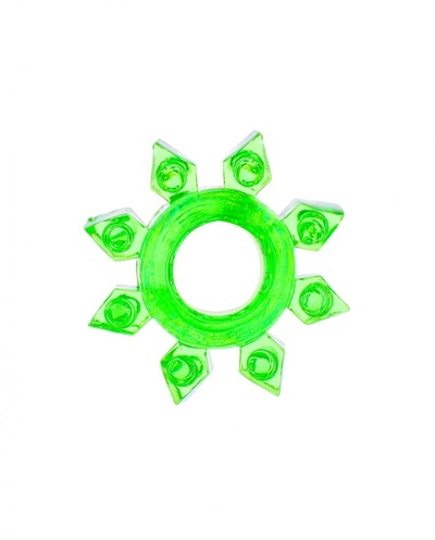 Эрекционное кольцо ToyFa Снежинка на пенис зеленое 6_toyfa-818002-7 (зеленый) 