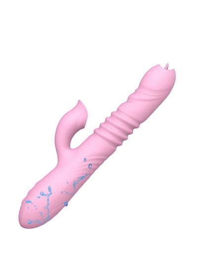 Вибратор-кролик DaPrivet для клиторальной стимуляцией, с подогревом, розовый 224193 