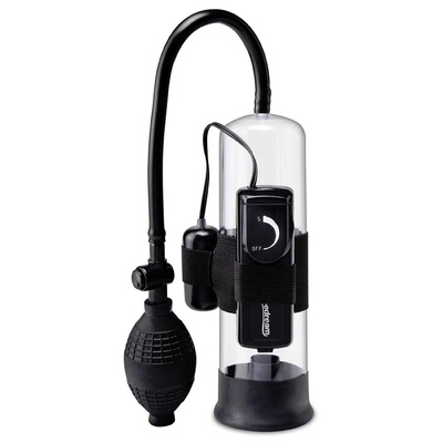 Вакуумная помпа Pipedream Beginner's Vibrating Pump с вибрацией, черная (черный) 