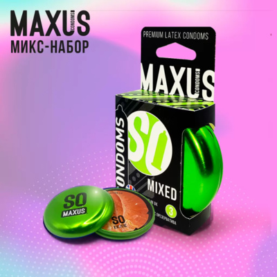 Презервативы Maxus Mixed 3 шт. (Прозрачный) 