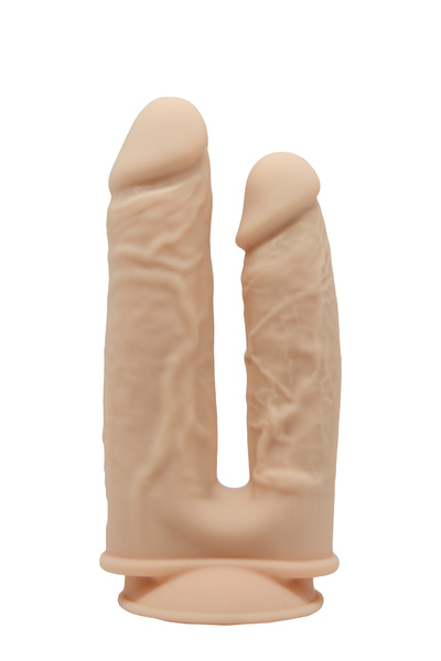 Телесный анально-вагинальный фаллоимитатор Double Penetrator - 19,5 см. Dream Toys (бежевый) 