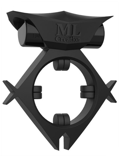 Черное эрекционное виброкольцо Batboy Ring ML Creation ML33 (черный) 