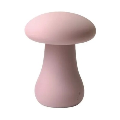 Розовый перезаряжаемый клиторальный стимулятор-грибочек CNT Oyster Mushroom 