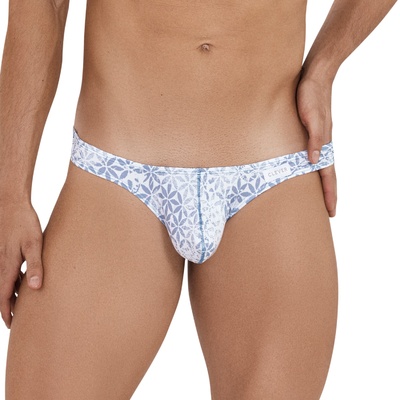 Мужские трусы тонги Clever Glorious Thong белые с принтом 01 М Clever Masculine Underwear 1141 (белый) 