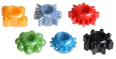 Набор цветных эрекционных колец Toyfa (разноцветный) 