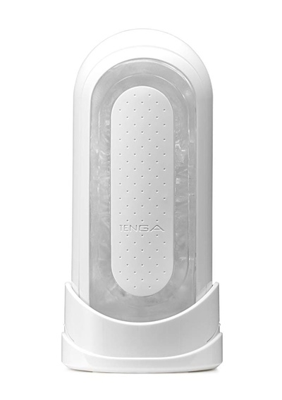 Мастурбатор с вибрацией Tenga белый Flip Zero (белый; прозрачный) 