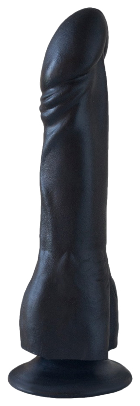 Чёрный фаллоимитатор на присоске 17,5 см LoveToy (черный) 