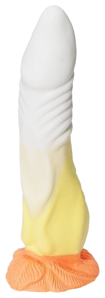 Бело-жёлтый фаллоимитатор Феникс 28 см Erasexa (белый; желтый) 
