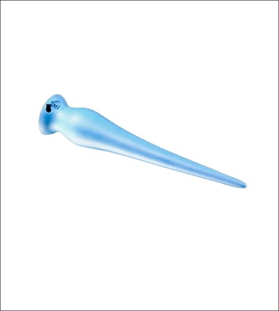 Фаллоимитатор Erasexa Слинк Mini, голубой, 26 см 