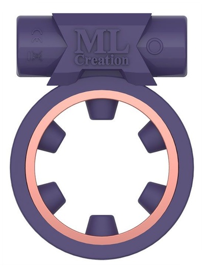Фиолетовое эрекционное виброкольцо Magic Ring ML Creation ML30 (фиолетовый) 