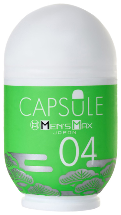 Мастурбатор Men'sMax capsule 04 matsu зеленый с мягкими выпуклостями японский MensMax 
