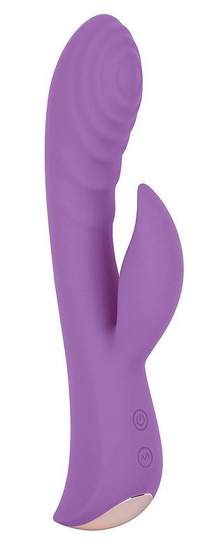 Вибромассажер-кролик Erokay 5 Silicone Ripple Passion фиолетовый 19,1 см 