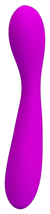 Лиловый силиконовый перезаряжаемый вибромассажёр Nigel 17,5 см Baile (фиолетовый) 