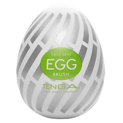 Мастурбатор-яйцо Tenga Easy Beat Egg , белый Brush 
