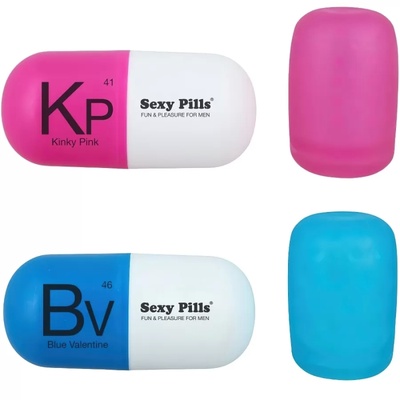 Мастурбатор Love To Love Sexy Pills Kinky Pink или Blue Valentine, 1 шт, розовый/синий (Розовый, Синий) 