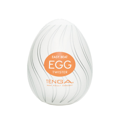 Мастурбатор-яйцо Tenga №4 Twister (белый) 