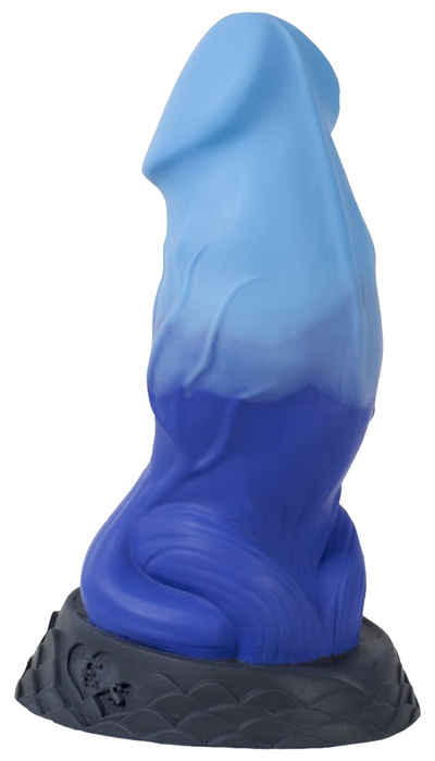 Синий фаллоимитатор Ночная Фурия Large+ 26 см Erasexa (голубой; синий) 