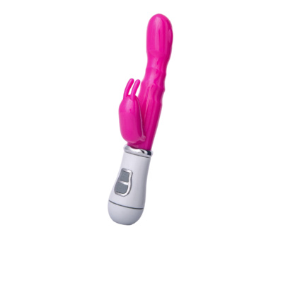 Вибратор-кролик Toyfa с клиторальным стимулятором, розовый, 20 см A-toys 