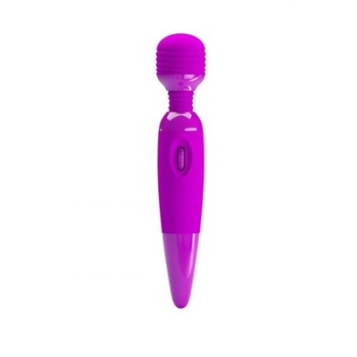 Вибромассажер силиконовый Baile Power wand 25 см розовый (фиолетовый) 