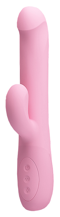 Вибромассажер-ротатор prettylove truman с волнообразным вращением 23,8 см Baile (розовый) 