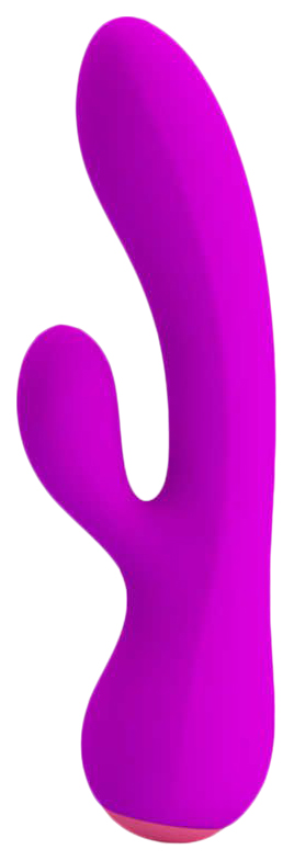Лиловый вибратор Zachary с клиторальным стимулятором 17 8 см Baile (фиолетовый) 