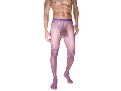 Мужские колготы La Blinque с полностью открытыми ягодицами фиолетовые S-M (фиолетовый) 
