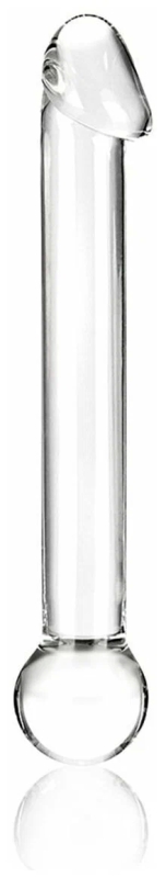 Дилдо Glas стеклянный с реалистичной головкой 16 см (прозрачный) 