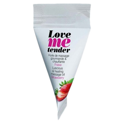 Массажное масло Love To Love Love Me Tender Strawberry съедобное с ароматом клубники 10 мл 