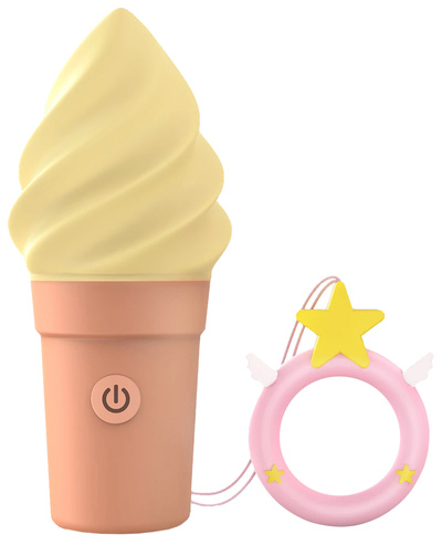 Мини-вибратор Love To Love в форме мороженого Candice малиновый (розовый) 