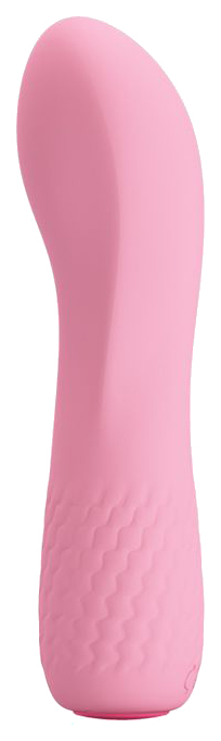Нежно-розовый мини-вибратор Alice 11,9 см Baile 