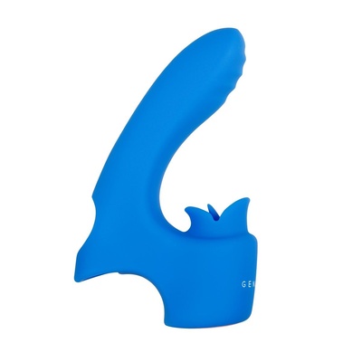 Вибратор Gender X Flick It на палец с подвижным язычком синий 8,3 см 