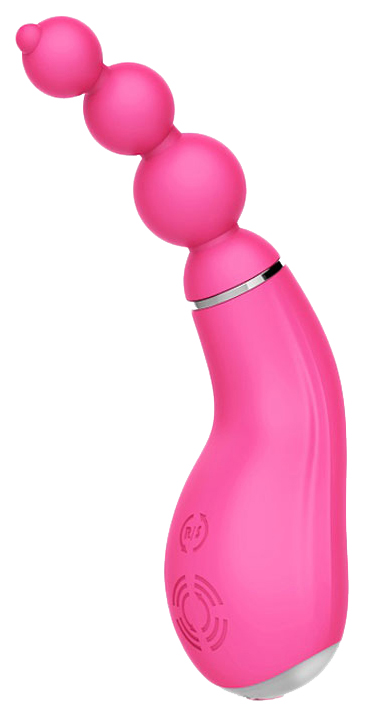 Розовый вибратор Barbara с вращением 13,9 см Yuanse 