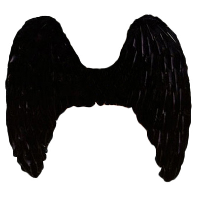 Большие крылья из натуральных перьев DARK DELIGHT Electric Lingerie (черный) 