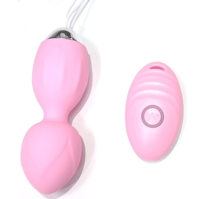 Вагинальные шарики с вибрацией и пультом Ada розовые intlife Д57 (розовый) 