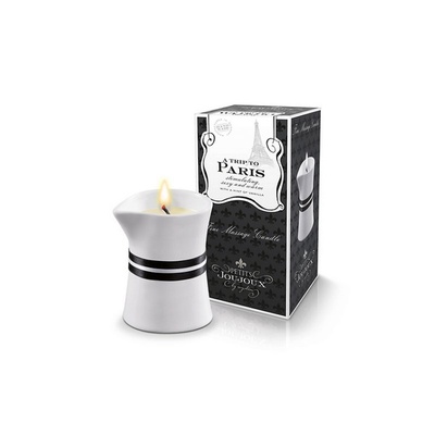 Массажное масло в виде свечи Petits Joujou Paris с ароматом ванили и сандалового дерева (120мл) Mystim (Белый) 
