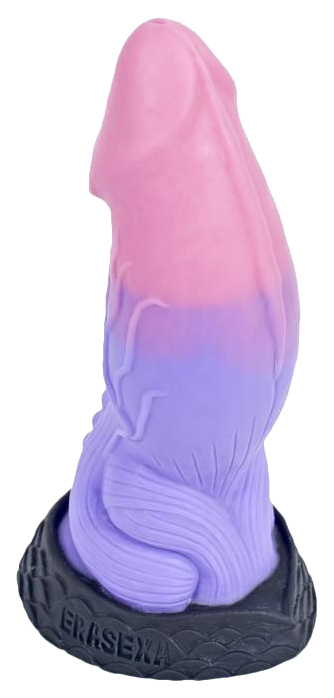 Фантазийный фаллоимитатор Ночная Фурия 21 см Erasexa (голубой; розовый) 